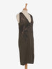Krizia sequin appliqué midi dress