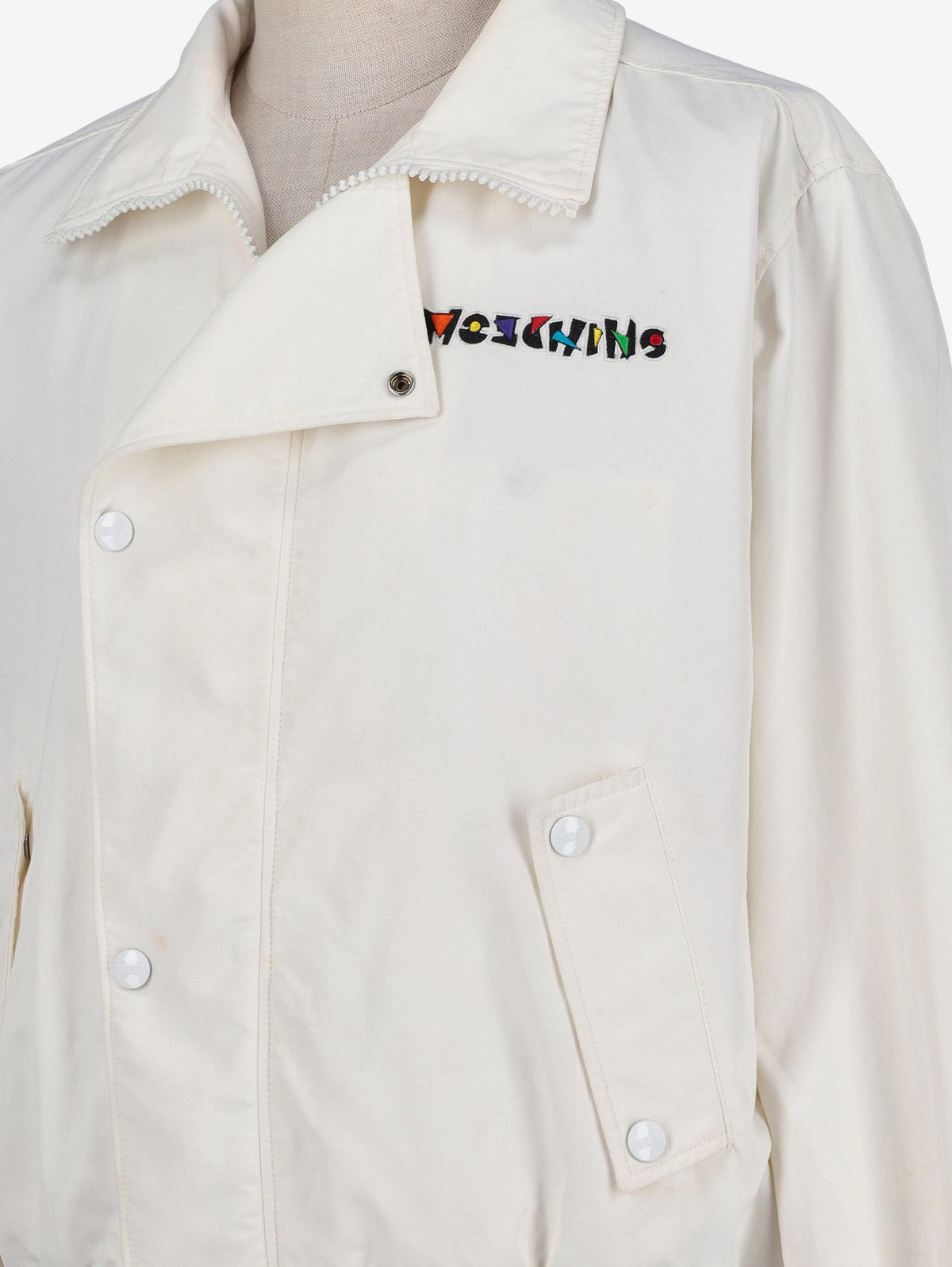 Moschino White Bomber Jacket WCV250848  Moschino 