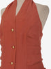 Byblos Brick-colored Linen Dress