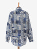 Souleiado Vintage Blue Patchwork Shirt WCV241010277  Souleiado 
