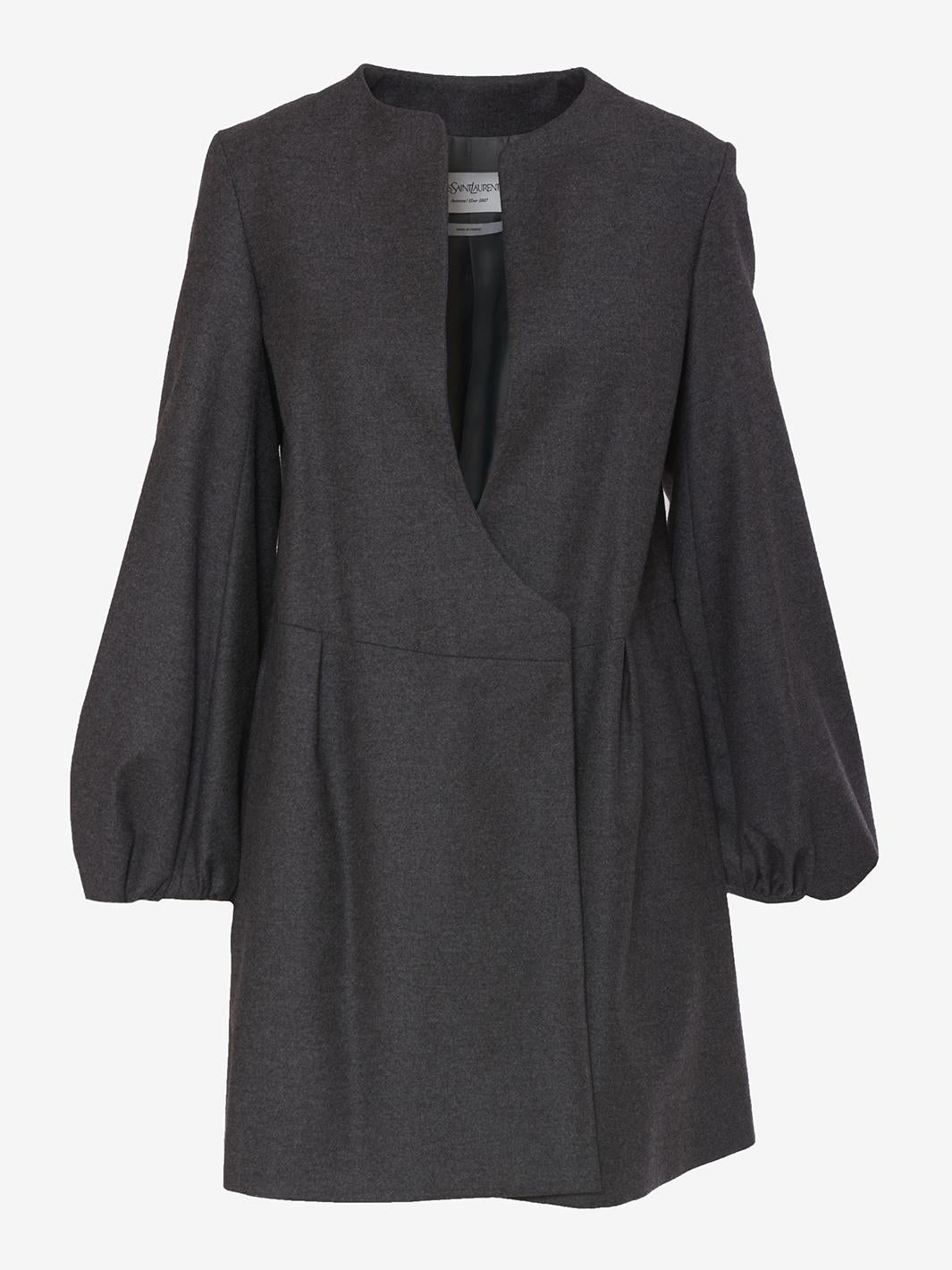 Cappotto Yves Saint Laurent grigio