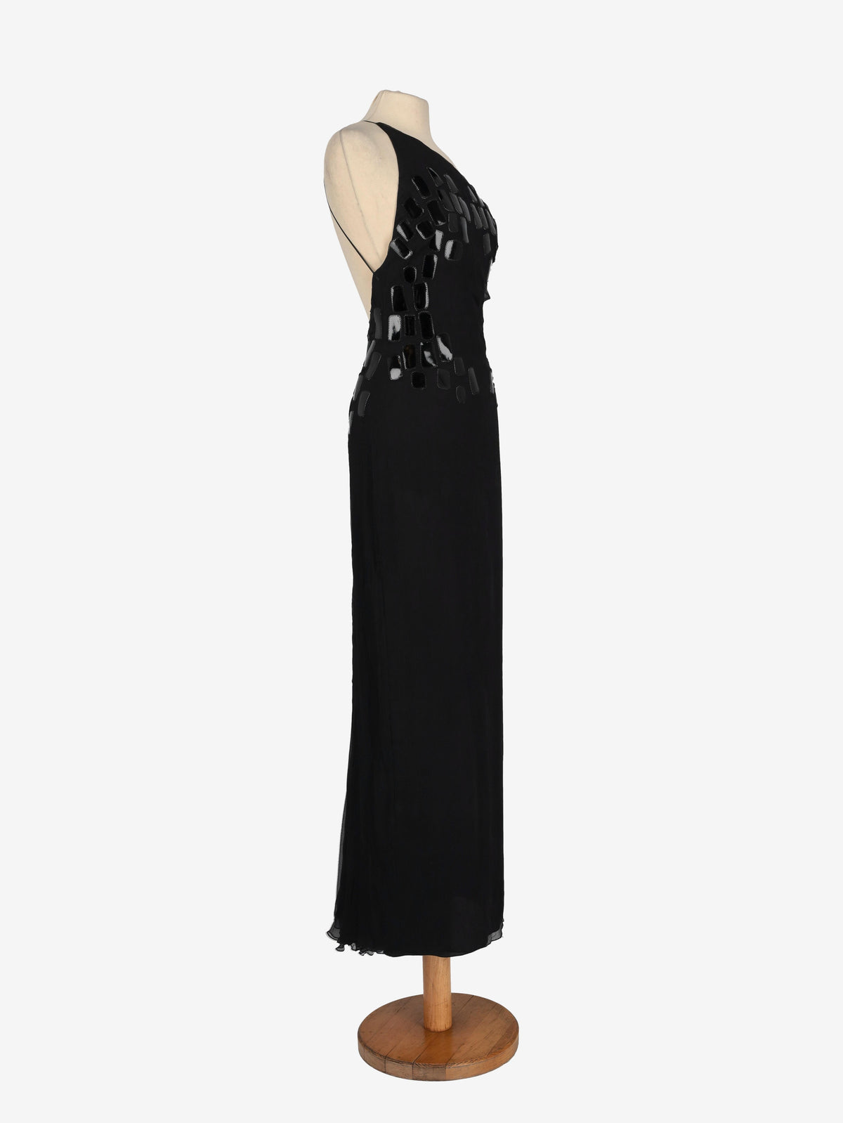 Mondrian Nightgown with Leather Inserts WCV041224.23  Mondrian 