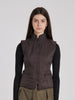 Y2K Fay sleeveless down jacket in dark brown W2202258  Fay 