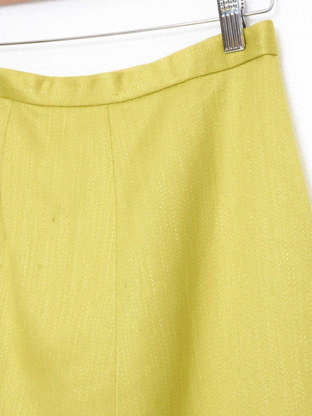 1960s knee-length Gio Caré skirt in lime green cotton W22051913  Gio Carè 