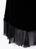 Y2K Armani skirt in black velvet W22060911  Armani Collezioni 