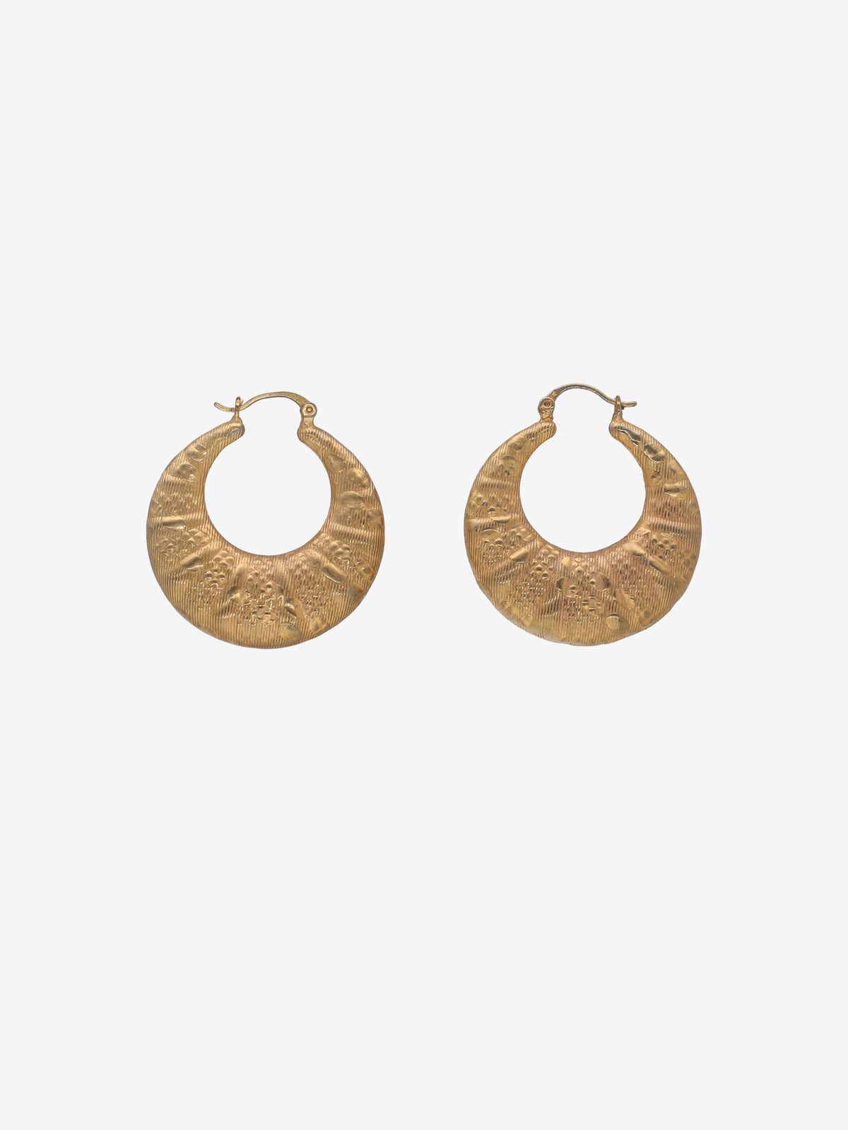 Vintage Crescent Moon Earrings with Star Cut-Out Detail W13426.30  Vintage 