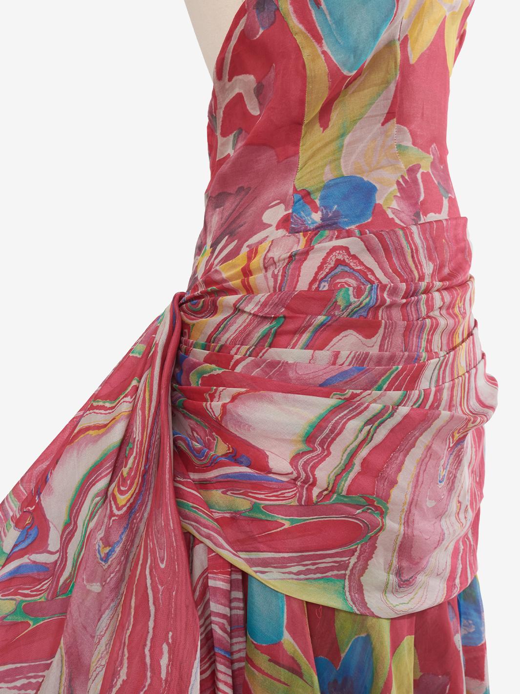 Lancetti Multicolor organza dress BR12523.14  Lancetti 