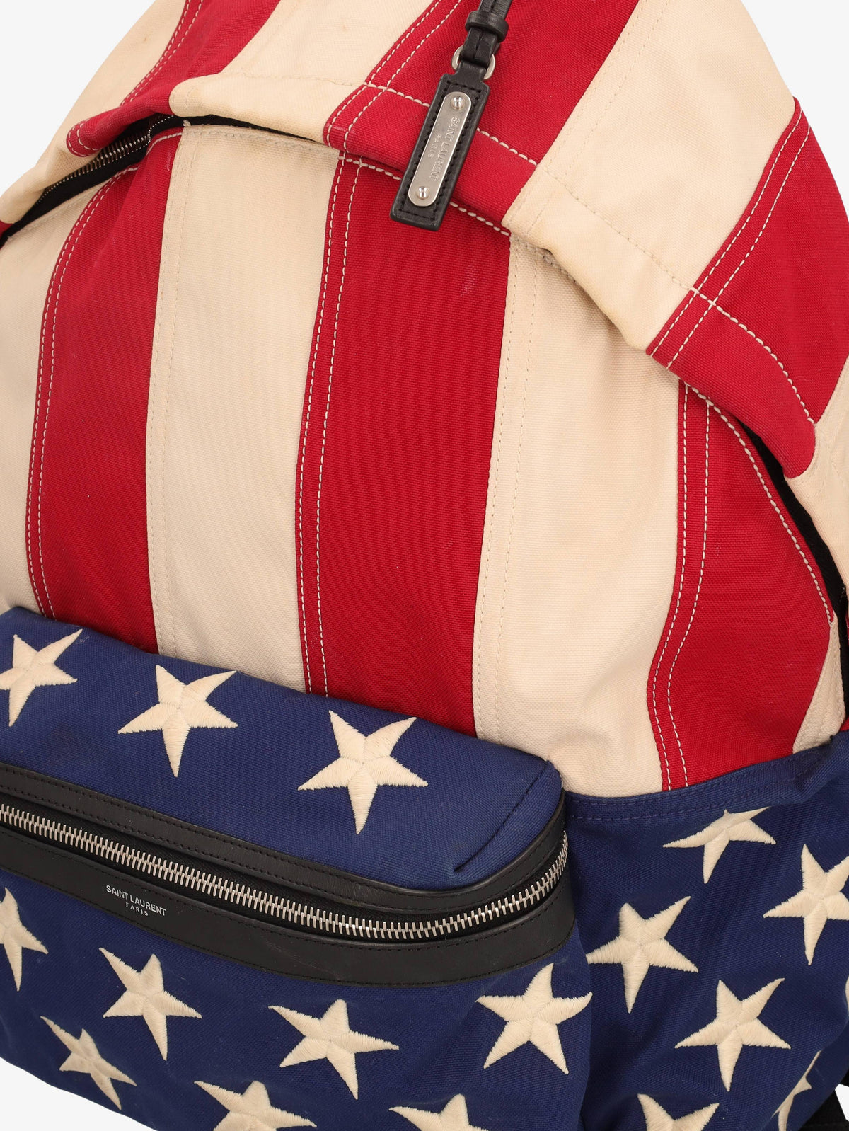 Saint Laurent Paris American Flag Backpack. WCV250870  Yves Saint Laurent 