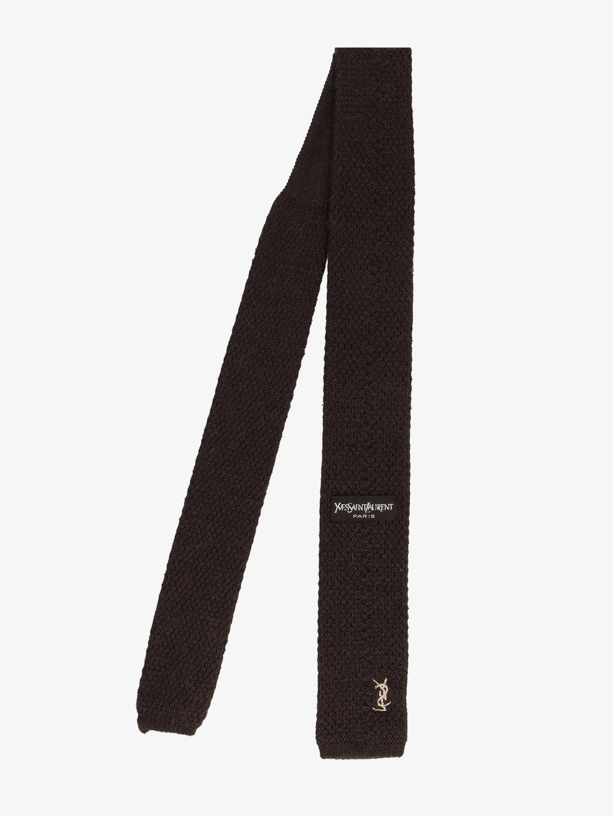 Yves Saint Laurent Brown Wool Tie WCV300625.13  Yves Saint Laurent 