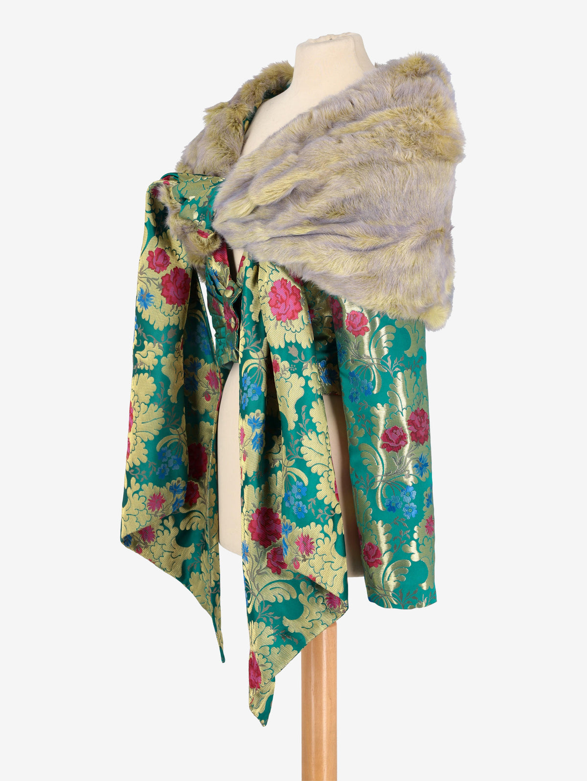 Voyage Oriental Pattern Jacket With Fur W2511.115.02  Voyage 