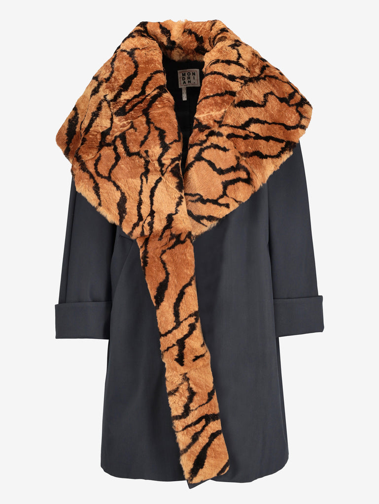 Mondrian Double Lined Coat With Shearling W2511.70  Mondrian 