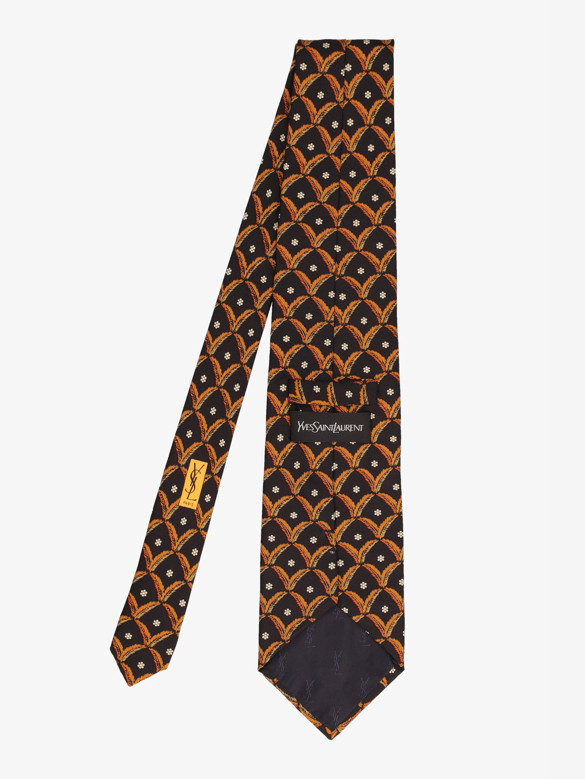 Yves Saint Laurent Palm Print Tie WCV300625.9  Yves Saint Laurent 