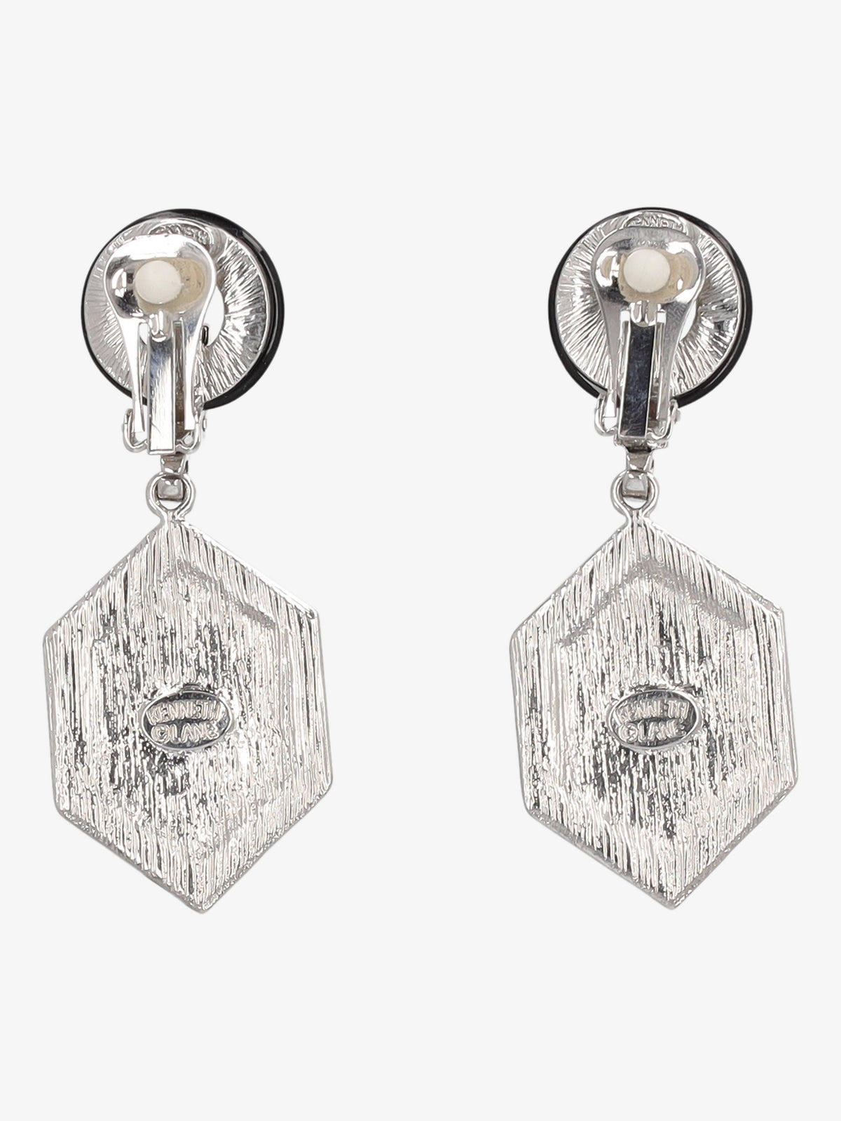 Kenneth Jay Lane Jade And Rhinestones Earrings CVR24.1.7  Kenneth Jay Lane 