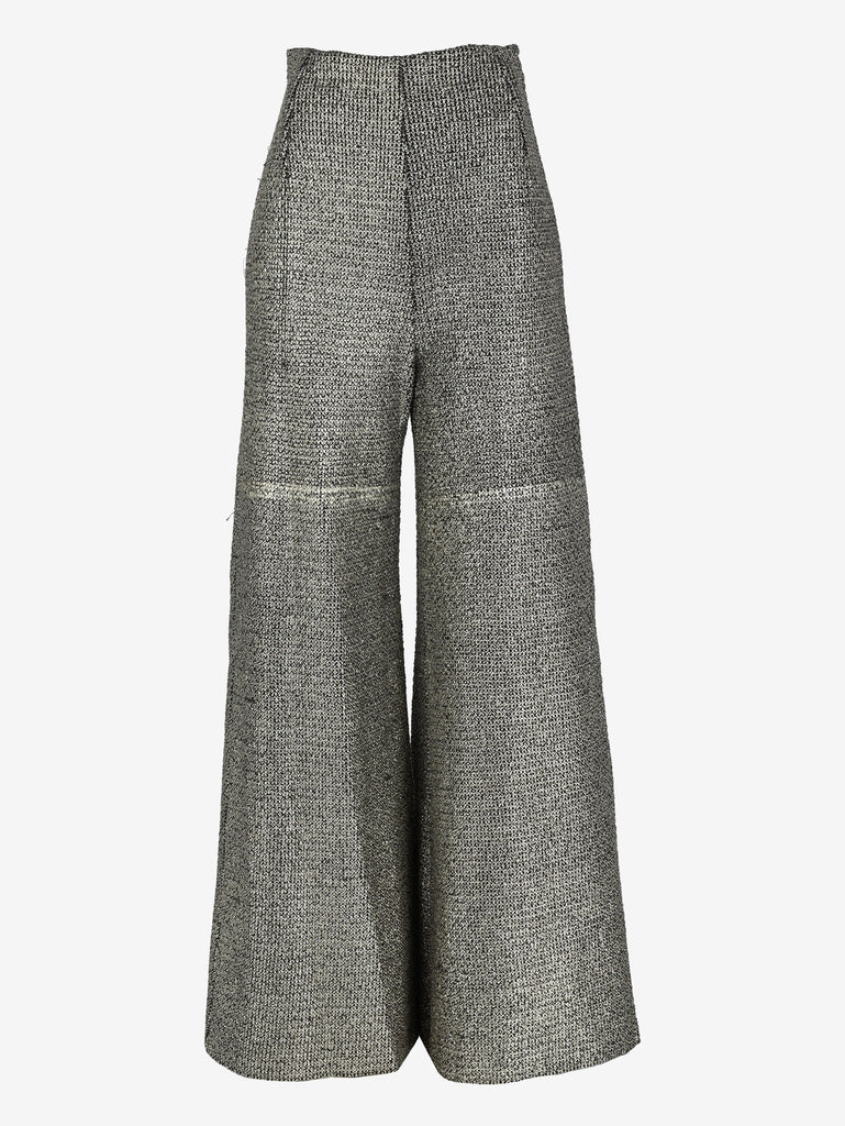 Gianfranco Ferré Silver Kntitted Trousers W2511.41  Gianfranco Ferré 