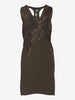 Krizia sequin appliqué midi dress