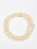 1980s Two-strand necklace in hand-knotted baroque pearls W22033120  Vintage 