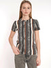 T-shirt intimo Roberto Cavalli anni '90 con mix di fantasie