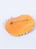 1980s large resin brooch with leaves and shells W22051805  Vintage 