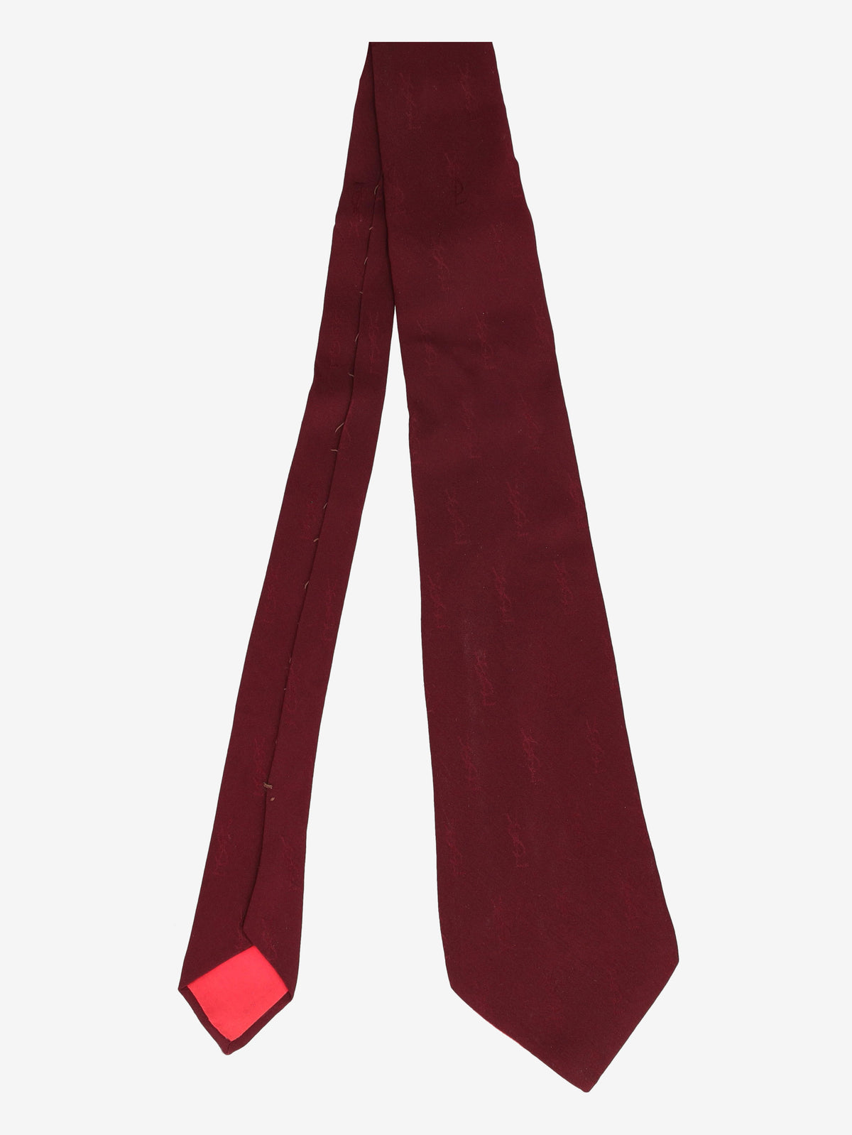 Yves Saint Laurent Logo Patterned Tie 161225.04  Yves Saint Laurent 