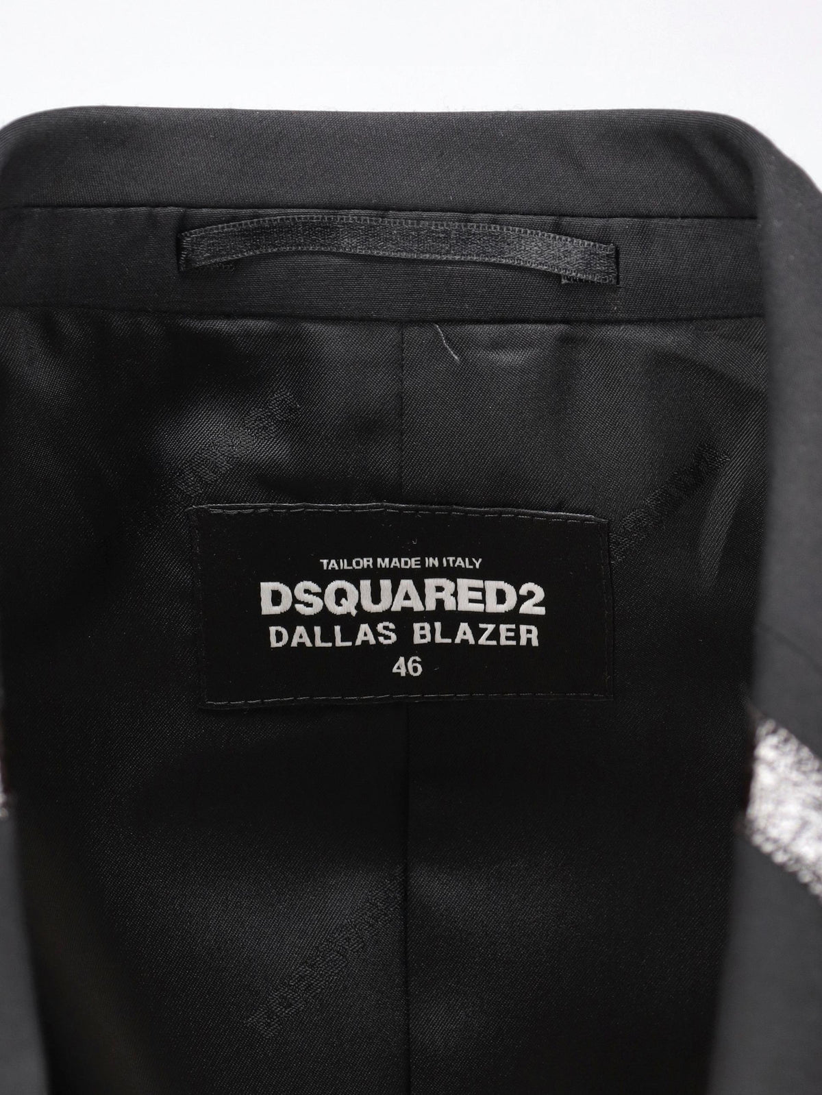 DSQUARED2 Dallas One-Button Blazer in Wool & Silk CVM26.23.212  Dsquared² 
