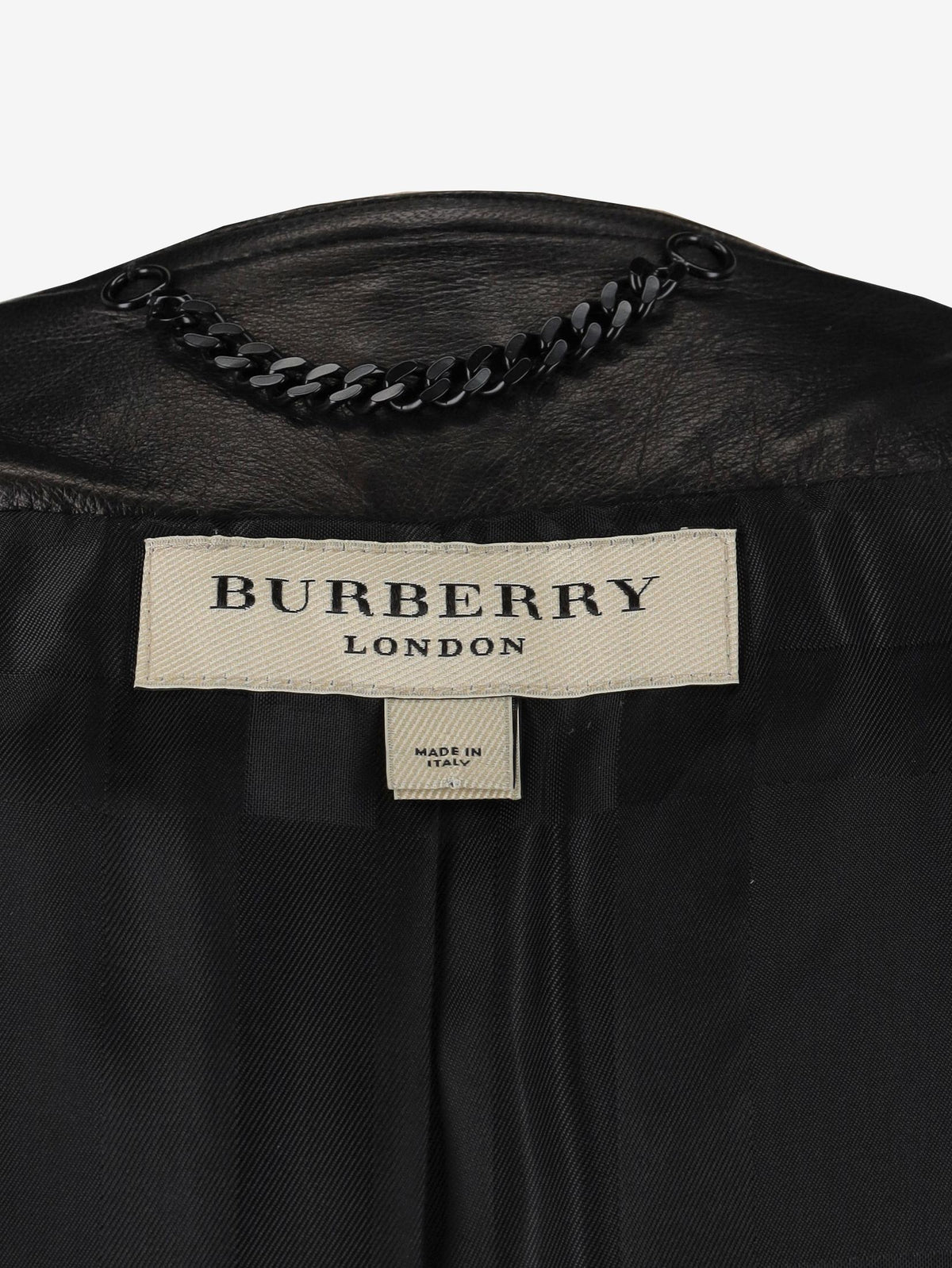 Burberry Leather Jacket with Shoulder Button Detail W7426.13  Burberry 