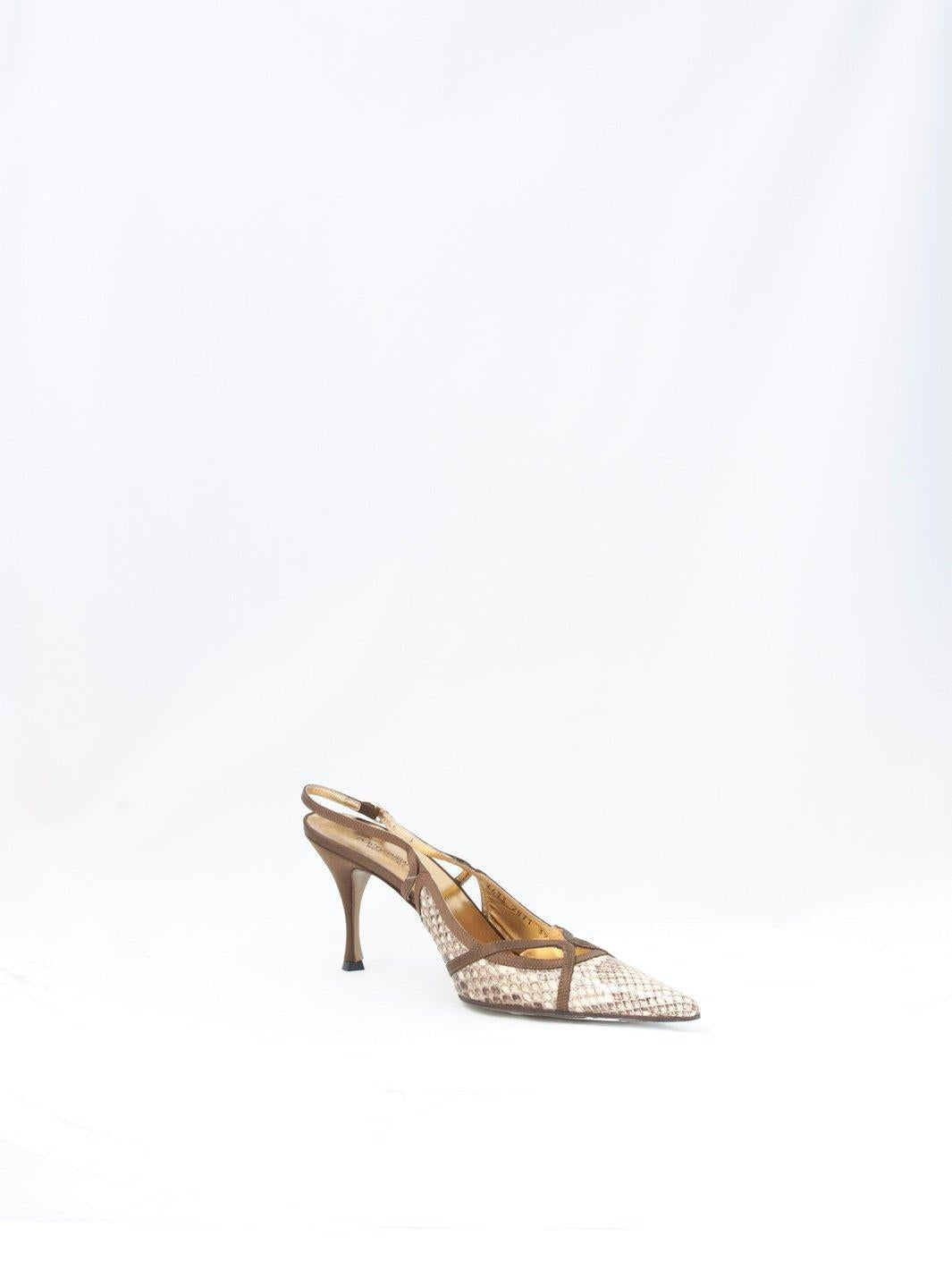 2010 Dolce&Gabbana python slingbacks W2203141  Dolce & Gabbana 