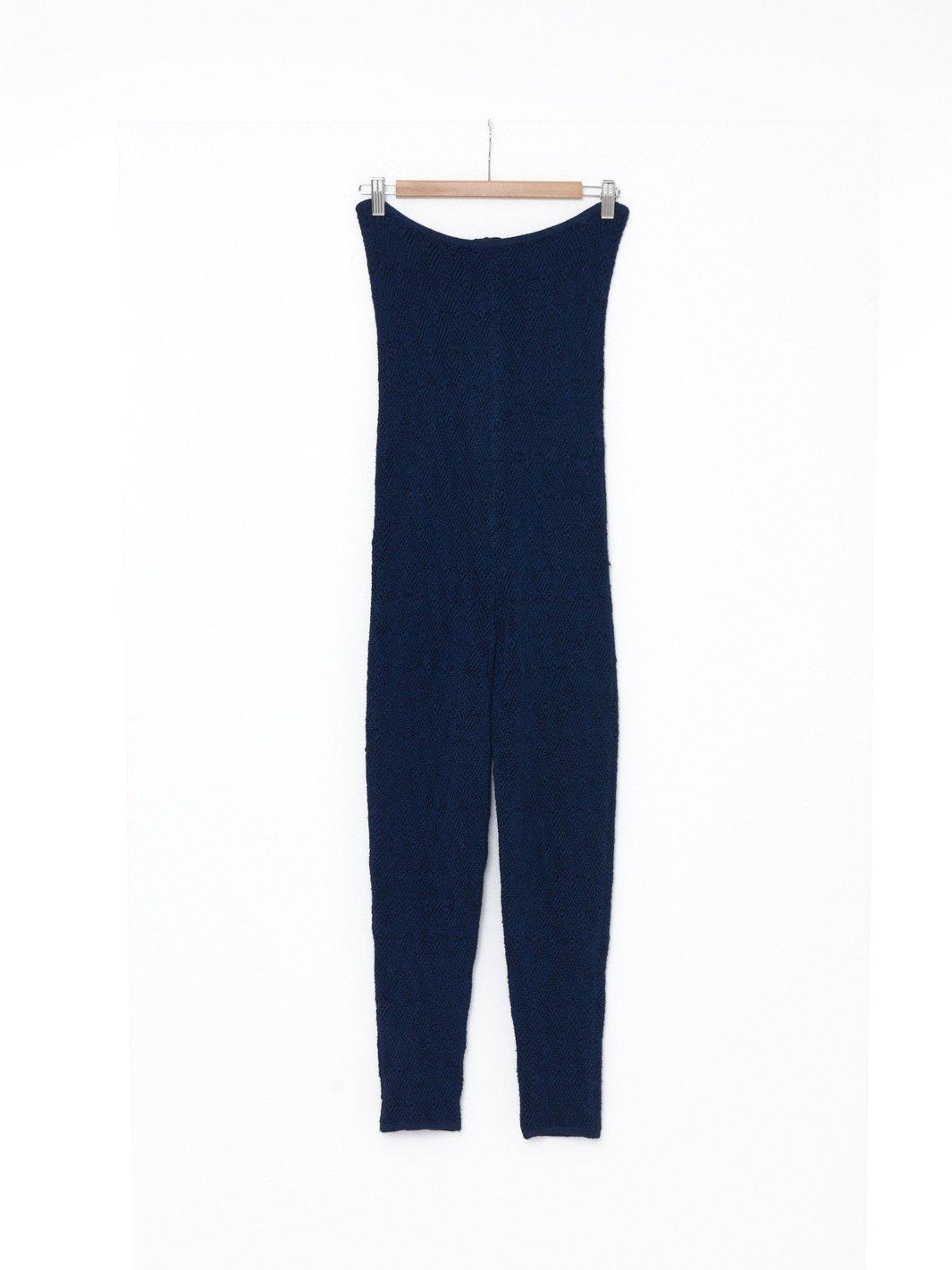 1990s Krizia jumpsuit in elecrtric blue knit C100434  Krizia 