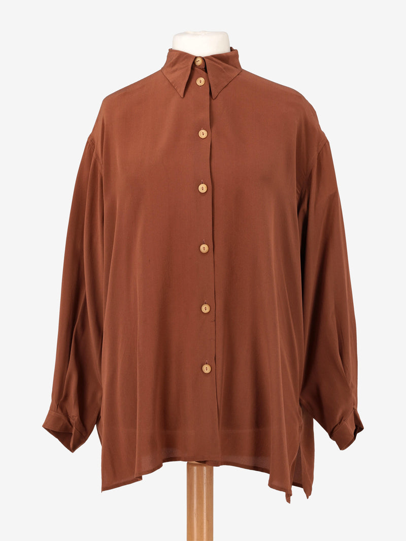Mondrian Brown Silk Shirt WCV041224.55  Mondrian 