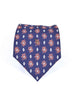 Y2K blue silk Herno tie with geometric pattern W22050607  Herno 