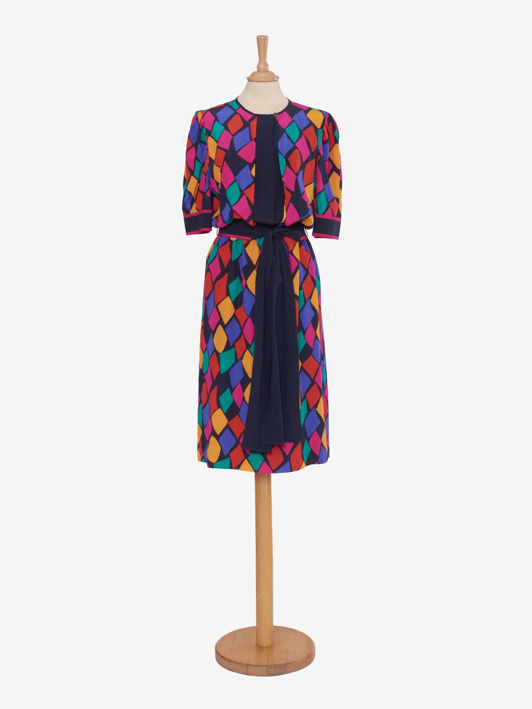 Louis Feraud Multicolored silk dress