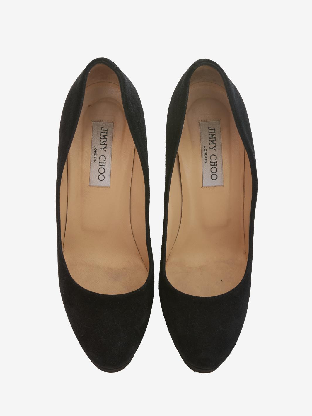 Jimmy Choo Décolleté in black suede leather W08032301  Jimmy Choo 