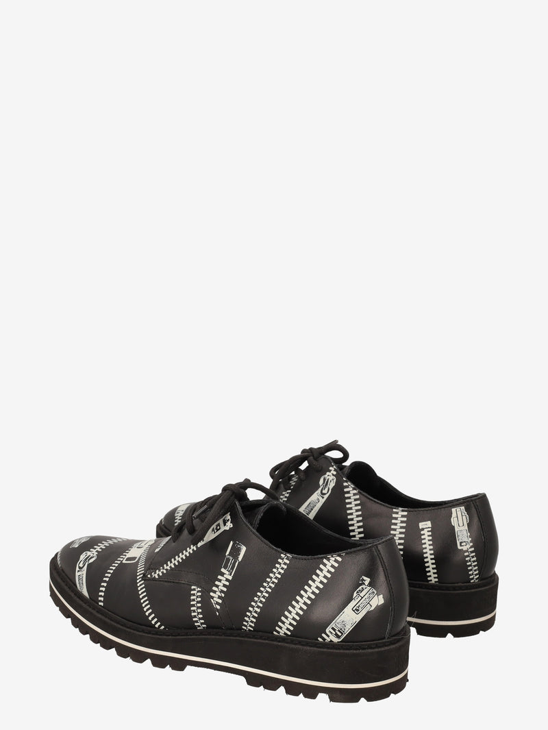 Moschino Zip Print Derby Shoes WCV250819.11  Moschino 
