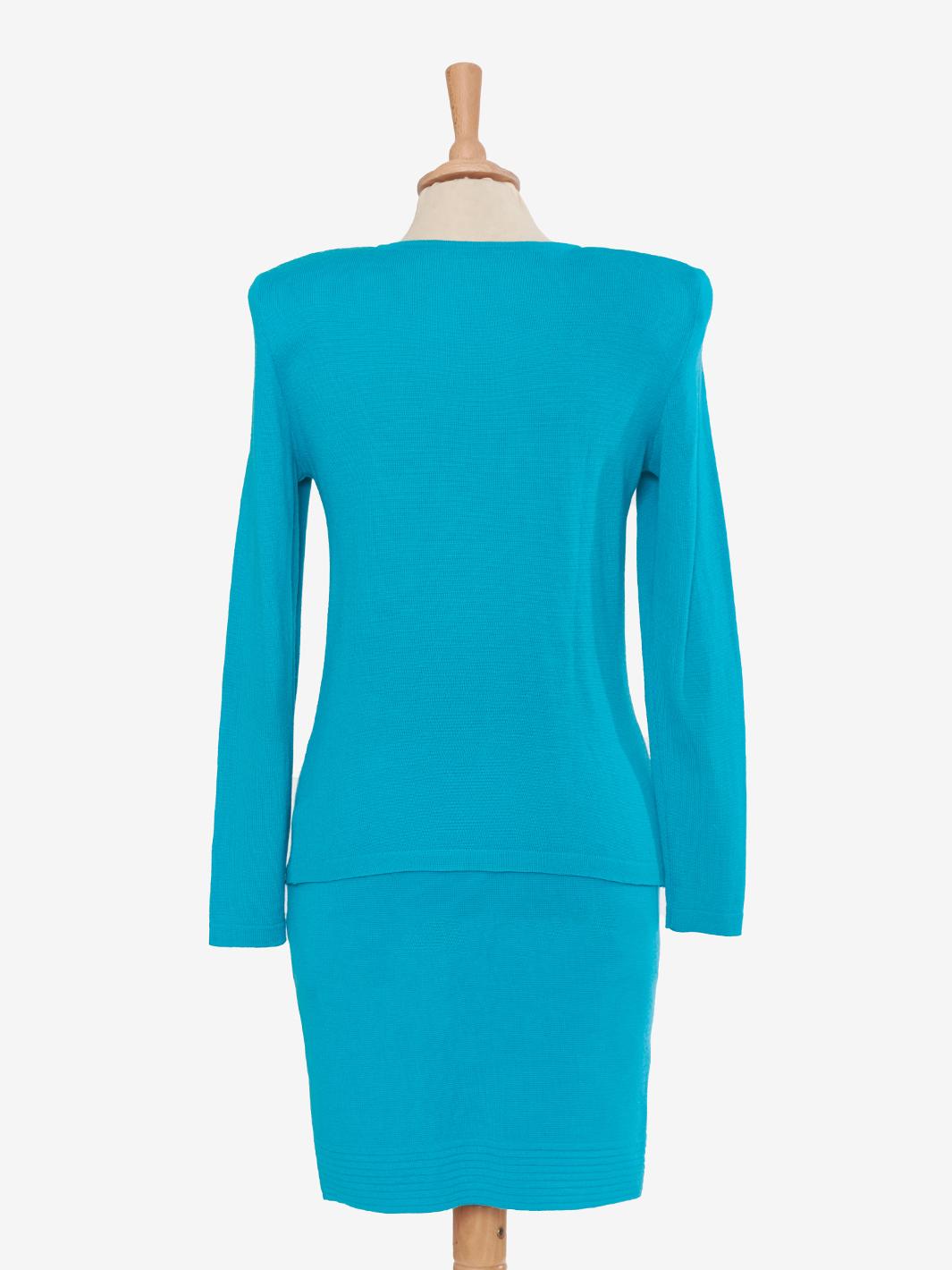 Light blue vintage wool suit