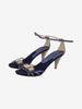 Vintage Navy Suede Embellished Sandals WCV130123  Vintage 
