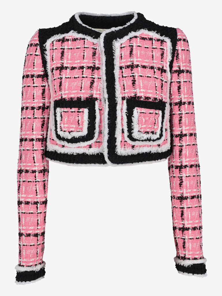 Dsquared2 Bouclé Cropped Long-Sleeve Blazer CVM26.23.29  Dsquared² 