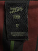 1990s Jean Paul Gaultier dark green miniskirt with colourful lining MZ1902503  Jean Paul Gaultier 