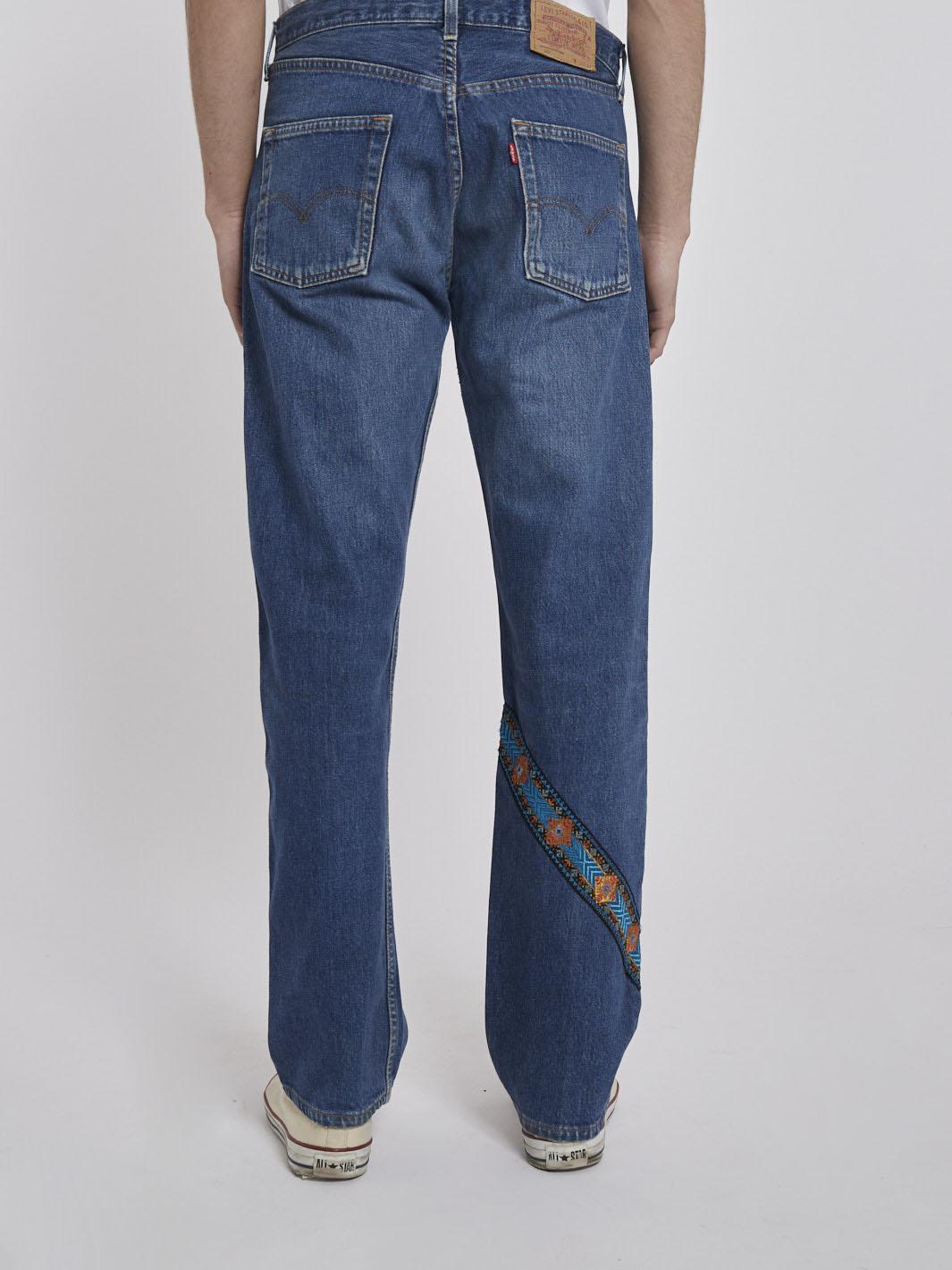 1970s Levi's 501 Jeans customised by Cavalli e Nastri W22032517  Levi's 