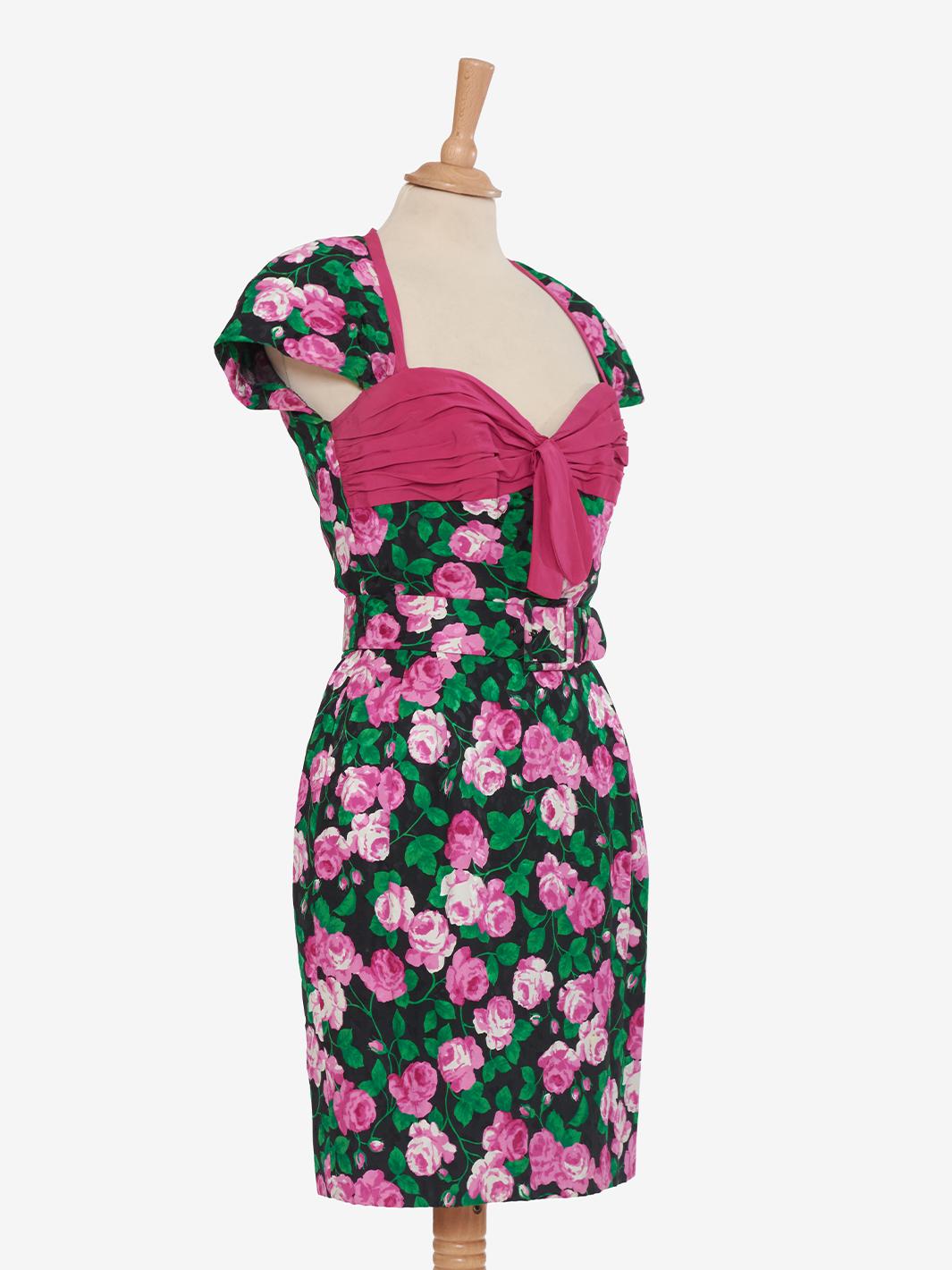 Juanita Sabbadini rose patterned dress