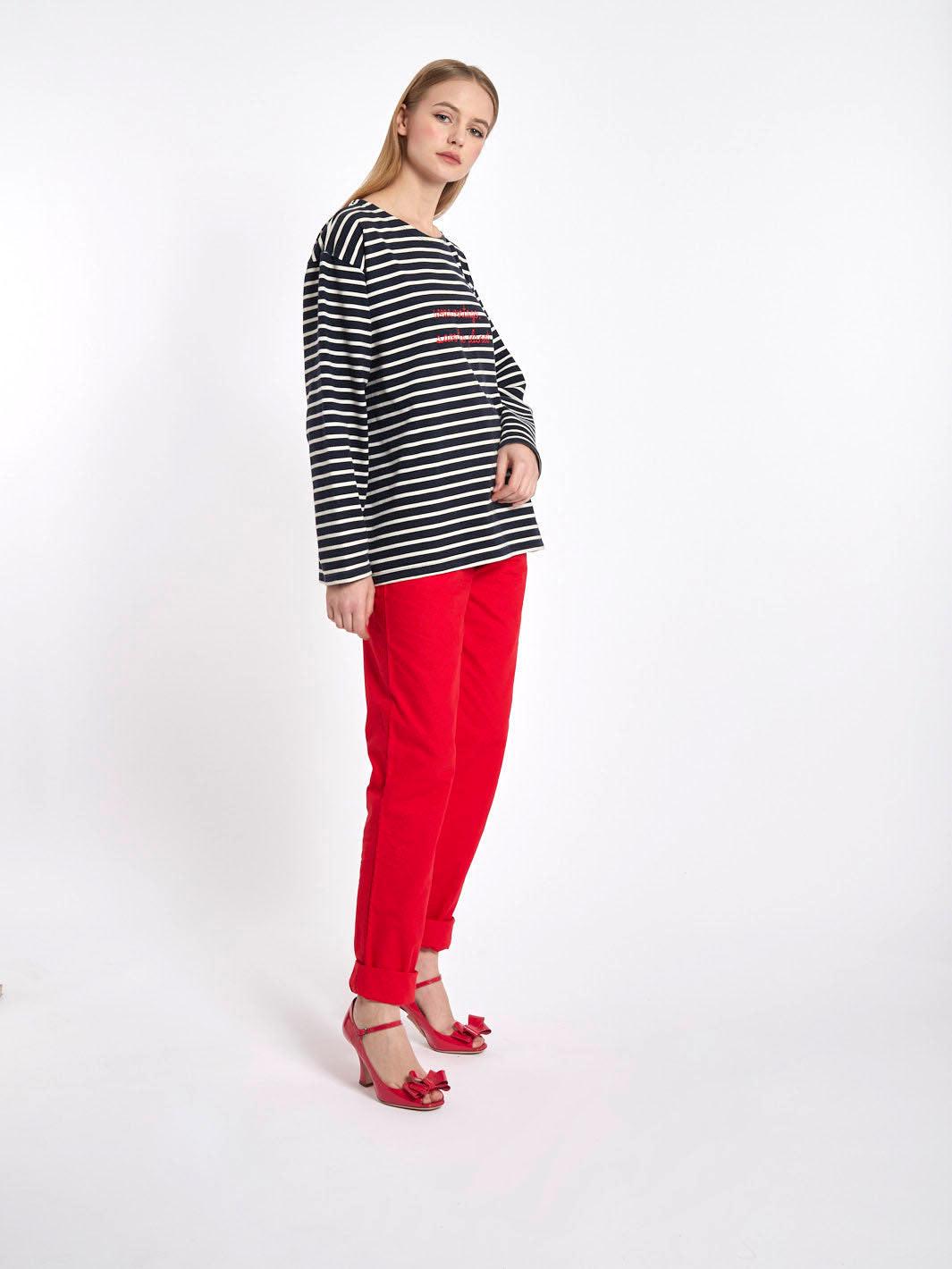 1990s Long-sleeved marinière shirt customised by Cavalli e Nastri 0503221N  Cavalli e Nastri 