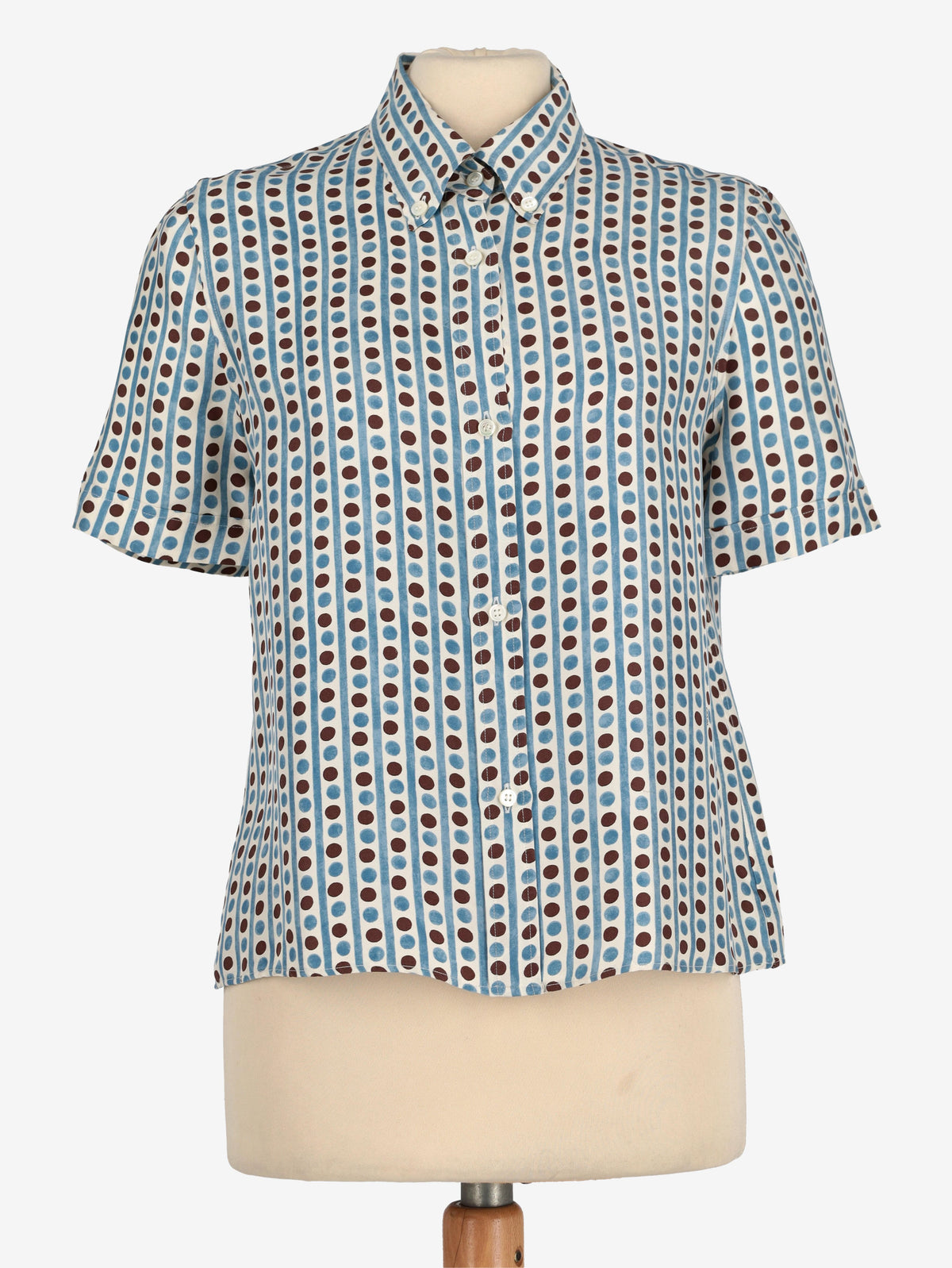 Prada Short Sleeved Geometric Shirt W02122025.2  Prada 
