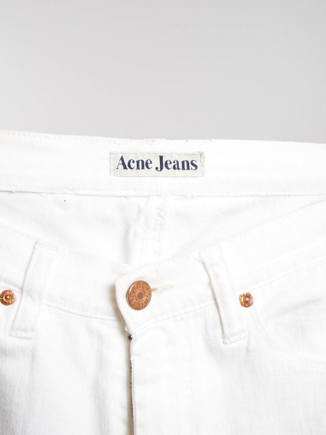 2010 Acne Jeans white slim jeans W22031732  Acne Jeans 