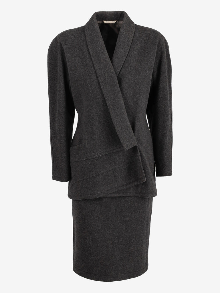 Versace Grey Wool Suit W24121244  Versace 