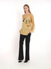 1980s Krizia long sleeve sweater in beige cotton