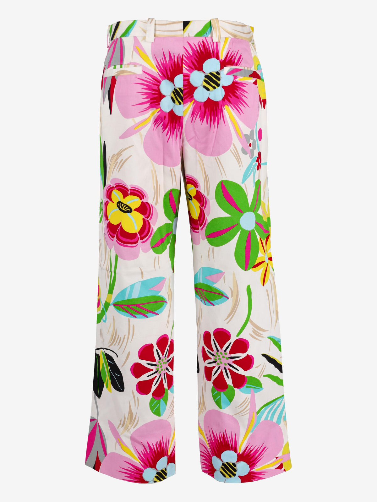 Pantaloni Gucci con motivo floreale - anni '90
