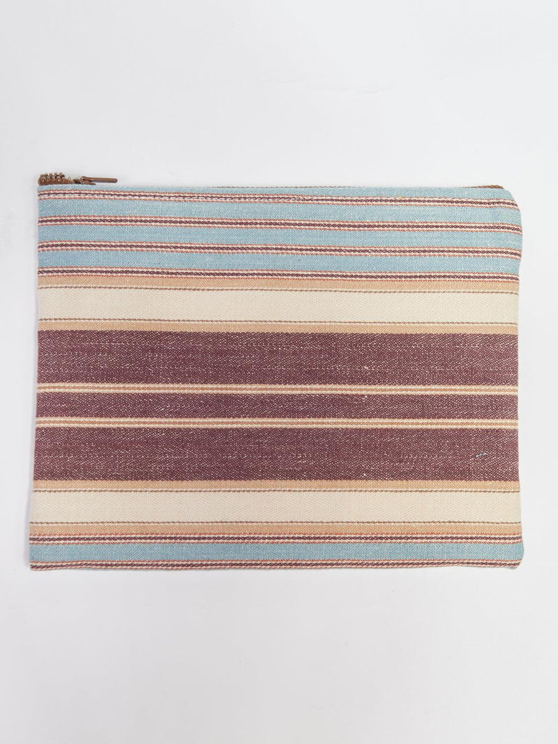 Y2K Cavalli e Nastri  clutch bag in brown, beige and baby blue stripes W22033121  Cavalli e Nastri 