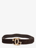 Gucci Chocolate Suede Buckle Belt WCV13032025.52.1  Gucci 
