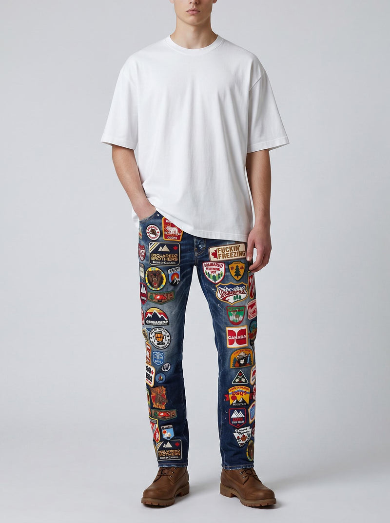 Dsquared2 Dark White Sprinkle Wash 642 Jeans CVM26.23.45  Dsquared² 
