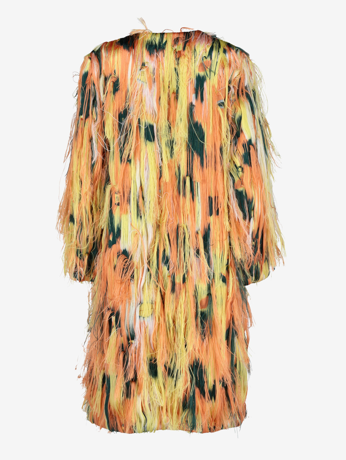 Emilio Pucci Multicolor Fringe Brocade Coat CVM26.6.75  Emilio Pucci 