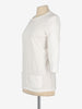 Chanel Uniform White 3/4 Sleeve Top CVM22.12.6  Chanel 