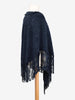 Vintage Blue Suede Shawl